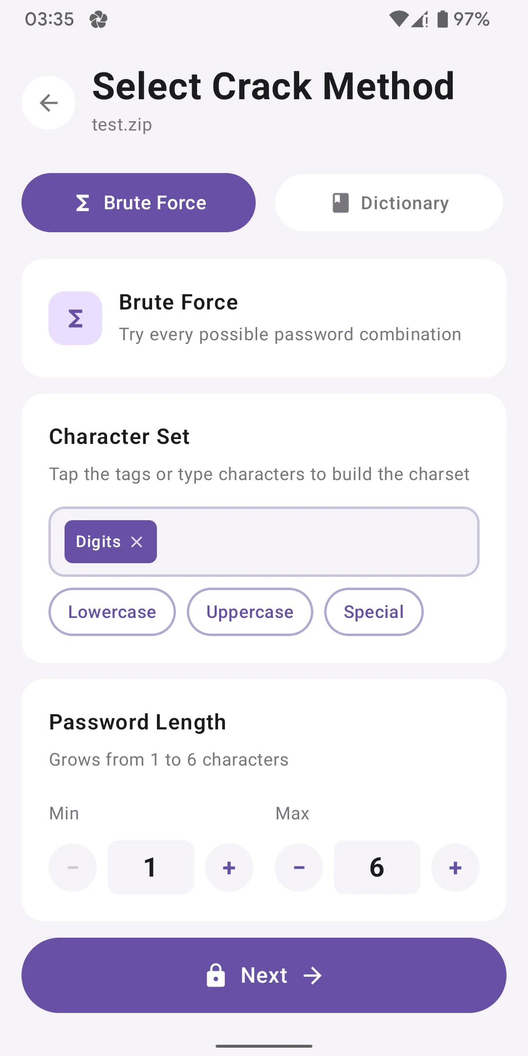 ZIP Password Remover RAR PDF screenshot